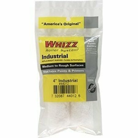 WORK TOOLS Whizz 4 in. White Industrial Mini Roller, 2PK 44012